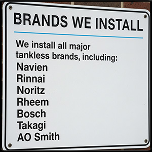 Brands We Install
We install all major 