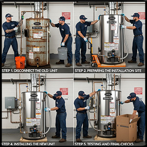 Professional Commercial Water Heater Replacement Process